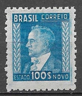 Brasil Brazil  1942 Série NETINHA 100.000 Reis RHM 437 - Scott 529 (com Traços Verdes No Verso) - Nuovi