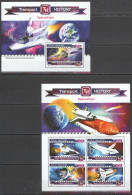 Ml202 2015 Maldives Transport Spaceships Bl+Kb Mnh - Other & Unclassified