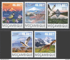 Wb293 2014 Mozambique Birds & Mountains Landscapes #7610-14 Set Mnh - Other & Unclassified