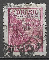 Brasil Brazil  1942 Série NETINHA 300 Reis RHM 444 - Scott 517 (com Traços Verdes No Verso) - Ongebruikt