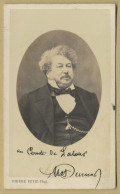 Alexandre Dumas (1802-1870) - French Writer - Rare Signed Photo - Cherbourg 1865 - Schrijvers