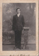 Photo Cabinet On Passepartout. Teenager, Young Guy - Anonymous Persons