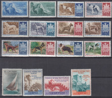 SAN MARINO  545-560, Postfrisch **, Aus Jahrgang 1956, Hunde, Segeln... - Unused Stamps