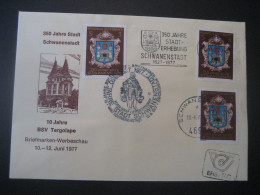 Österreich 1977- FDC Sonder-Umschlag, 350 Jahre Stadt Schwanenstadt  Mit Sonder-, Werbe- Und Tagesstempel MiNr. 1552 - Lettres & Documents