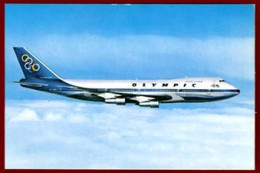 ** CARTE  OLYMPIC  BOEING  747 - 200 B  JUMBO  JET ** - 1946-....: Era Moderna