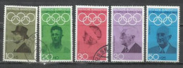 7200EE-ALEMANIA SERIE COMPLETA SOBRETASAS1968 Nº 426/30 DEPORTES - Unused Stamps