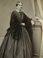 Photo CDV A. Grados à Lunéville - Femme En Pied, Mme Travailleur Mère, Second Empire Circa 1865-70 L680B - Alte (vor 1900)