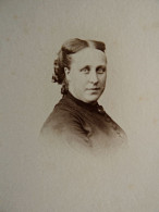 Photo CDV A. Grados à Lunéville -  Femme, Mme Travailleur, Portrait Nuage, Circa 1875-80 L680B - Oud (voor 1900)