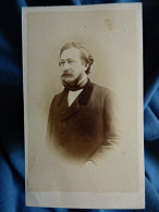 Photo CDV Viane à Besançon - Portrait Nuage Homme, Notable Second Empire, Ca 1860 L680B - Old (before 1900)