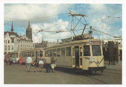 AMUTRA  ASSOCIATION POUR LE MUSÉE DU TRAMWAY  - TYPE SO 9028 (ex-10054) AVEC REMORQUES - Tram