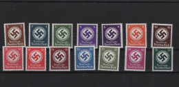 Deutsches Reich  Michel Kat.Nr Dienst  Postfr/** 166/177 A/b - Officials