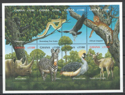 Pk191 Ghana Fauna Animals Birds Wildlife Of Africa Kb Mnh Stamps - Other & Unclassified