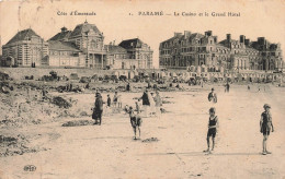 FRANCE - Paramé - Le Casino Et Le Grand Hôtel - Enfants Jouant Sur La Plage - Animé - Cabines - Carte Postale Ancienne - Parame