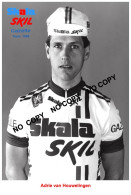 PHOTO CYCLISME REENFORCE GRAND QUALITÉ ( NO CARTE ), ADRIE VAN HOUWELINGEN TEAM SKALA - SKIL 1986 - Cycling