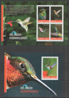 B0031 2014 Uganda Birds Hummingbirds Bird Watching Fauna #3220-3+Bl451 Mnh - Andere & Zonder Classificatie