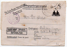 Carte-lettre De Prisonnier De Guerre Du Stalag II B Avec Illustration 'Pour Eux / Coude à Coude' - 2. Weltkrieg 1939-1945