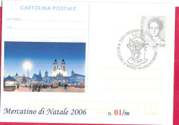 REPIQUAGE - ANNULLO SPECIALE "BRESSANONE/BRIXEN*3.12.2006*/MERCATINO DI NATALE.WEIHNACHTSMARKT" - Stamped Stationery