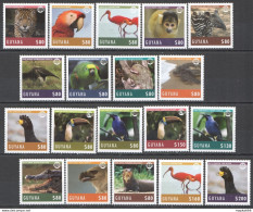 Wb018 2014 Guyana Fauna Animals Birds Parrots Wildlife Of Guyana Mnh - Sonstige & Ohne Zuordnung