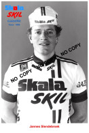 PHOTO CYCLISME REENFORCE GRAND QUALITÉ ( NO CARTE ), JANNES SLENDEBROEK TEAM SKALA - SKIL 1986 - Cycling