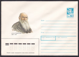 Russia Postal Stationary S1751 Novelist Lev Nikolaevich Tolstoy (1828-1910), Romancier - Schrijvers