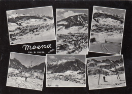CARTOLINA  C17 MOENA M.1184,TRENTO,TRENTINO ALTO ADIGE-VAL DI FASSA-VACANZA,MONTAGNA,BOLLO STACCATO,VIAGGIATA 1968 - Trento