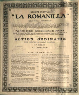 S.A. La Romanilla - Bruxelles - 1920 - Action Ordinaire - Mijnen