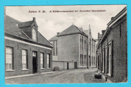 NEDERLAND Prentbriefkaart Alphen N.B. St Willebrordusschool Met Zusterhuis 1951 Maastricht - Zundert - Sonstige & Ohne Zuordnung