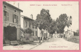 CHA118    CPA  IGNEY  (Vosges)  Avenue De La Gare - RESTAURANT DE LA GARE - CAFE De La PAIX  BIERES DE CHARMES - Autres & Non Classés