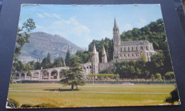 Lourdes - La Basilique Et Grotte - Combier Imprimeur Mâcon (CIM) - Lourdes