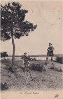 C20-33) ARCACHON - ECHASSIERS LANDAIS - A NOTER L ' OBLITERATON D ' ARCACHON EN 1910 - ( 2 SCANS ) - Arcachon