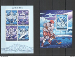 St2700 2014 Niger Sport Art Winter Olympic Games Sochi 2014 Kb+Bl Mnh - Other & Unclassified