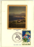 CP 1er Jour Sur Soie : SAINT-FLORENT - Cachet Daté 11 V 1974 St Florent - 383 - 1970-1979