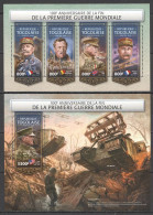 Hm0244 2018 Togo World War I Leaders Wwi 100Th Anniversary #8996-9+Bl1583 Mnh - Militaria