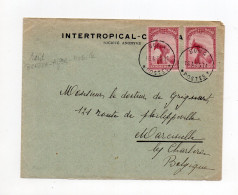 !!! LETTRE DE BOMA DU 18/4/1935 POUR LA BELGIQUE - Lettres & Documents