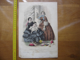 Gravure De Mode Moniteur Des Dames Et Des Demoiselles JULES DAVID 457 - Estampas & Grabados