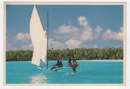 AK 212893 TAHITI - Ballade En Pirogue Polynésienne à Voiles - Tahiti