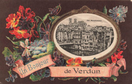 FRANCE -Verdun - Un Bonjour De Verdun - Vue Panoramique - Colorisé - Carte Postale Ancienne - Verdun