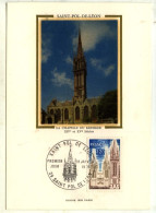 CP 1er Jour Sur Soie : SAINT-POL-DE-LEON - Cachet Daté 18 I 1975 St Pol De Léon - 390 - 1970-1979