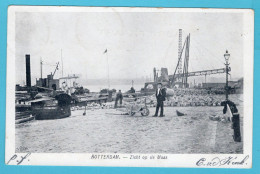 NEDERLAND Prentbriefkaart Rotterdam - Zicht Op De Maas 1905 Monster Naar Naaldwijk - Rotterdam