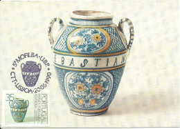 30980 - Carte Maximum - Portugal - Ceramica Faiança Policroma Sec. XVI Faience Museu Arte Antiga Lisboa Pottery Poterie - Maximumkarten (MC)