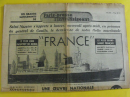 Journal Supplément Paris-Presse L'Intransigeant Du 6 Mai 1960. Paquebot France Compagnie Générale Transatlantique - 1950 - Today