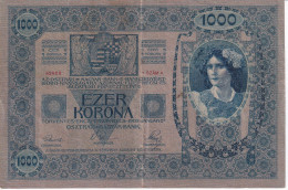 BILLETE DE HUNGRIA DE 1000 KORONA DEL AÑO 1902  (BANK NOTE) EZER KORONA - Ungheria