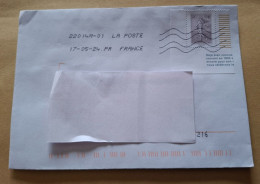 Semeuse 3€ D'un Feuillet 2924 - Storia Postale