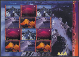 UNO GENF  '440-443, Kleinbogen, Postfrisch **, Jahr Der Berge, 2002 - Blocks & Kleinbögen
