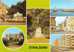 Stralsund Straßenpartien Denkmal Anlegestelle Gl1990 #172.207 - Autres & Non Classés