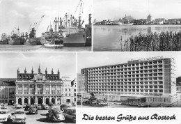 Rostock Hotel Warnow Innenstadtpartie Hafen Uferansicht Gl1977 #172.273 - Other & Unclassified