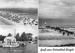 Ostseebad Zingst Strand Hafen Am Strom Meer Glca.1980 #172.238 - Sonstige & Ohne Zuordnung