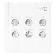 Lindner Karat Vordruckblatt Für Dt. 10 Euro-Gedenkmünzen "2010" 1108D10 Neu - Material