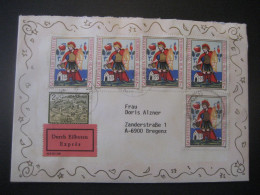 Österreich 1998- Eilbeleg Feuerwehren - Hl. Florian, 5x MiNr. 2251 - Covers & Documents