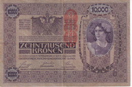 BILLETE DE AUSTRIA DE 10000 KRONEN DEL AÑO 1918  (BANK NOTE) PICK 64 - Oesterreich